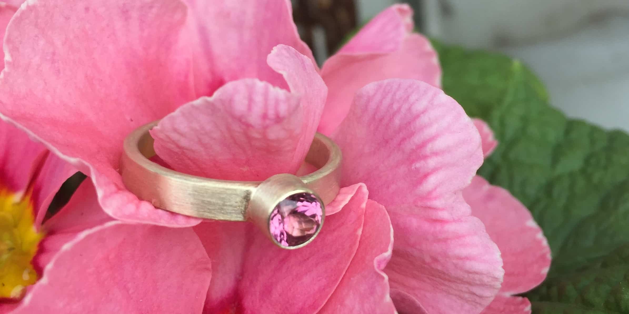 Goldring mit Turmalin – Bild 5
