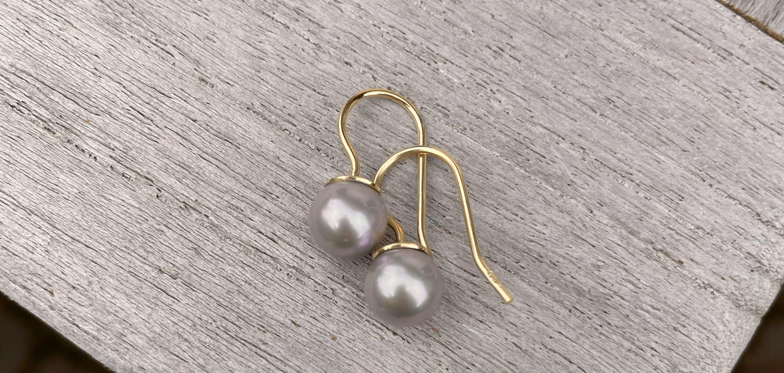 Perlen Ohrschmuck 585 Gold handgefertigt – Bild 3